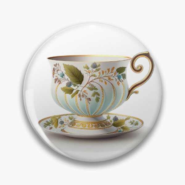 Item preview, Classy English Floral Tea Cup designed and sold by ImaginePrintsHQ.