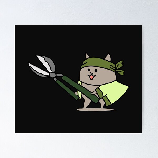 Item preview, Cute Cat Gardener designed and sold by Eolithic.