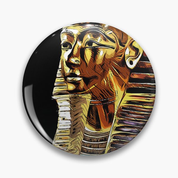 Item preview, Gold Skull of the Pharaoh, the King of Egypt. Ancient history lovers gift. designed and sold by paulo silveira.