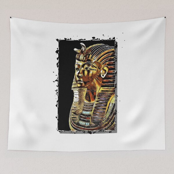 Item preview, Gold Skull of the Pharaoh, the King of Egypt. Ancient history lovers gift. designed and sold by paulo silveira.