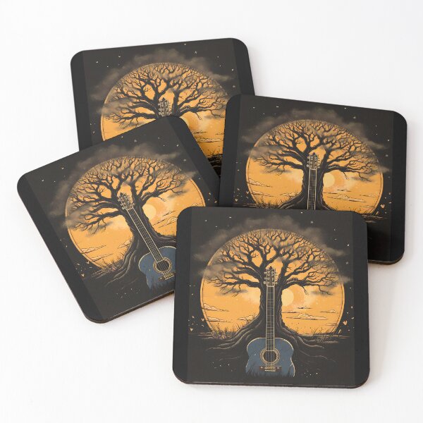 Item preview, Acoustic Guitar Tree Guitar Player Nature Guitarist designed and sold by michallaga.