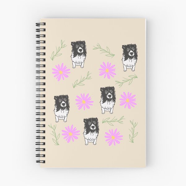 Item preview, Border Collie Dog with Spring Flower Pattern designed and sold by SeasonalDogs.