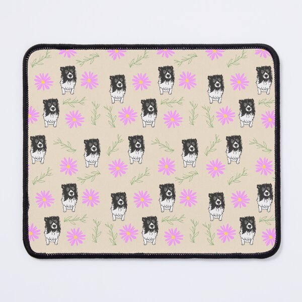 Item preview, Border Collie Dog with Spring Flower Pattern designed and sold by SeasonalDogs.