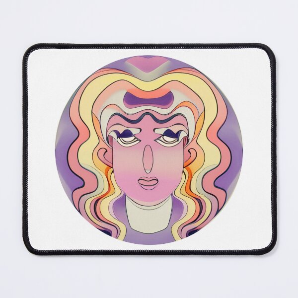 Item preview, Colorful Psychedelic Face Art - Unique Pride Art - Gift Ideas 2023 designed and sold by The Red Nox.
