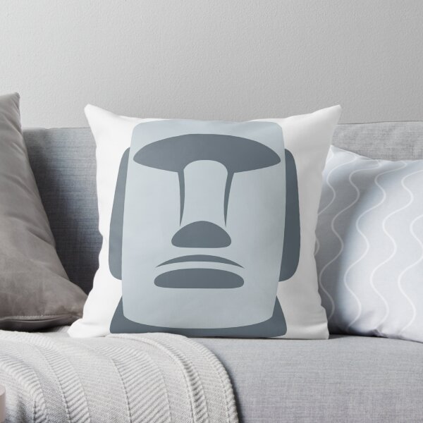 Moai - Moyai Emoji - Pillow