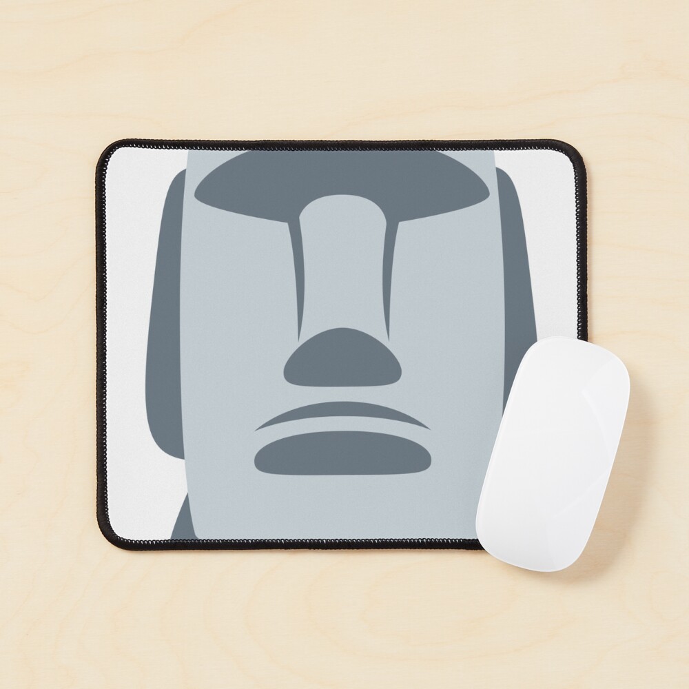 Moyai Moai Easter Island Head Emoji Art Board Print for Sale by donbass