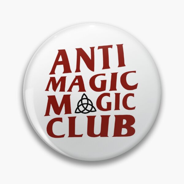 Item preview, Charmed Anti Magic Magic Club Sticker & Pin designed and sold by madsshcdow.