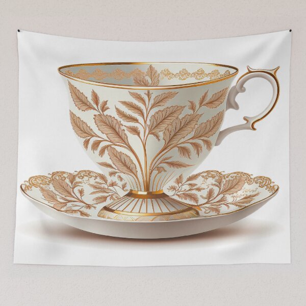 Item preview, Classy English leafed Tea Cup designed and sold by ImaginePrintsHQ.
