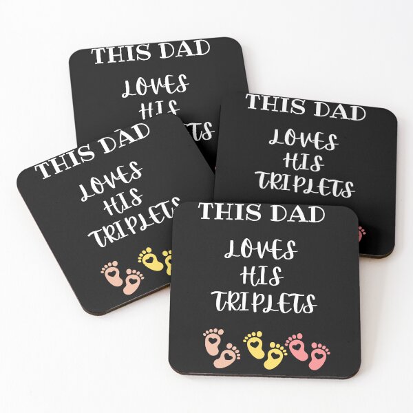 Item preview, This Dad Loves His Triplets designed and sold by UsamaRana.