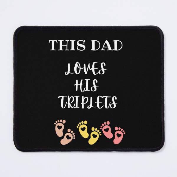 Item preview, This Dad Loves His Triplets designed and sold by UsamaRana.