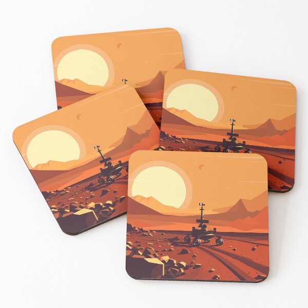 Item preview, Mars Rover Vector Illustration designed and sold by blackdogshop.