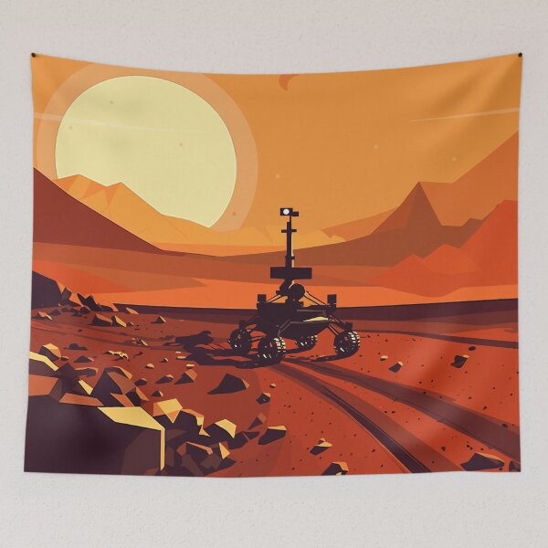 Item preview, Mars Rover Vector Illustration designed and sold by blackdogshop.