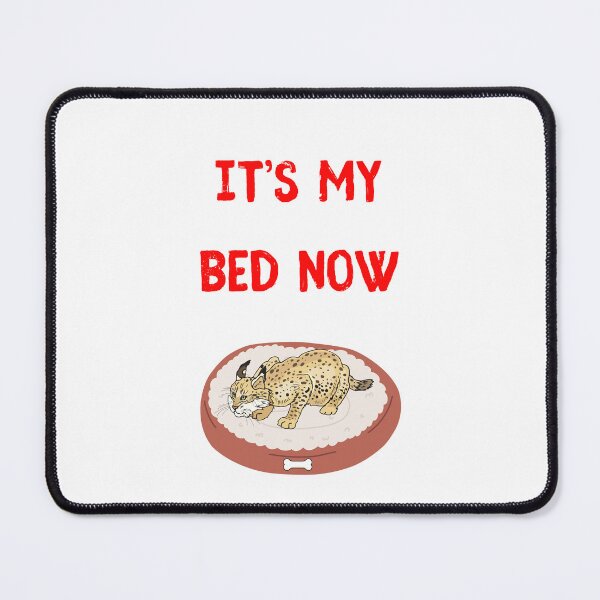 Item preview, Funny Bobcat Meme, Bobcat Pet, Arizona Bobcat In Dog Bed, Bobcat Arizona Dog Bed  designed and sold by haRexia.