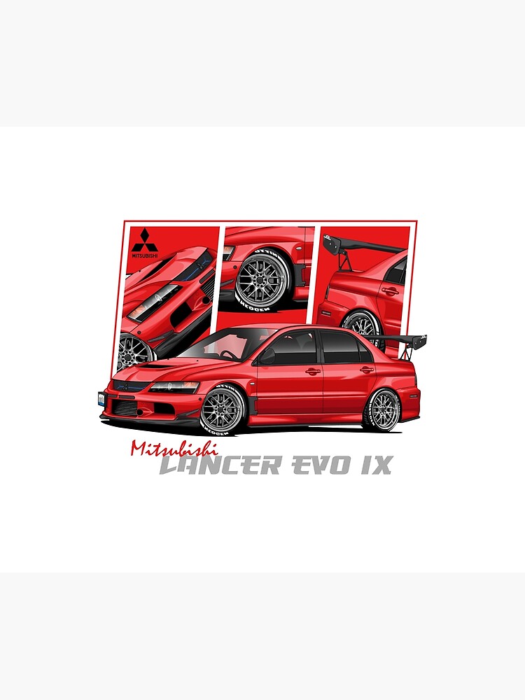 Disover Mitsubishi Lancer Evolution IX, EVO 9 JDM Car Premium Matte Vertical Poster
