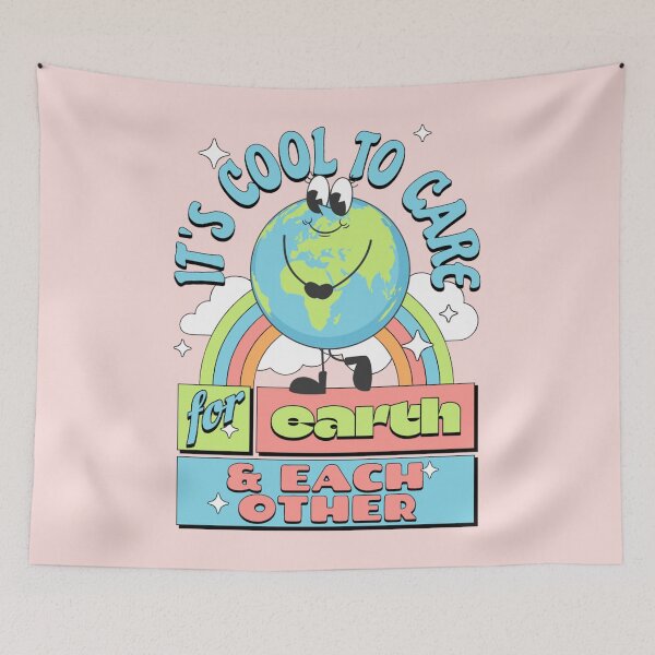 Item preview, It's Cool To Care For Earth and Each Other designed and sold by cvt01.
