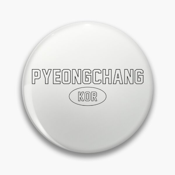 Item preview, PyeongChang KOR / Black Outline designed and sold by PEK1787.