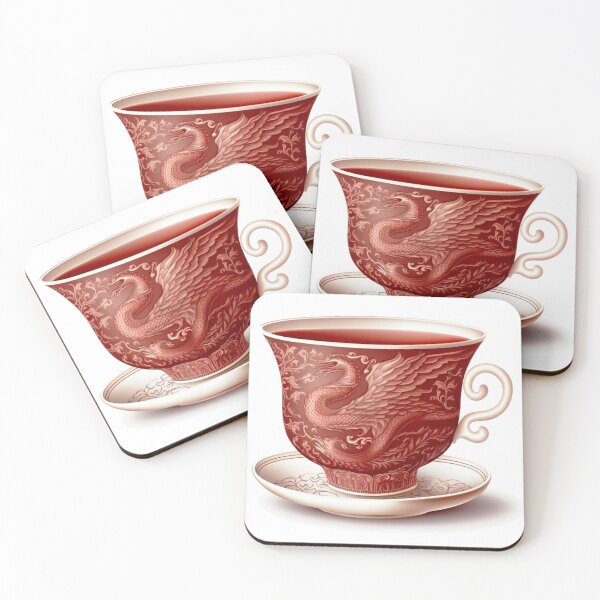 Artikelvorschau, Majestätische chinesische Phönix-Teetasse entworfen und verkauft von ImaginePrintsHQ.