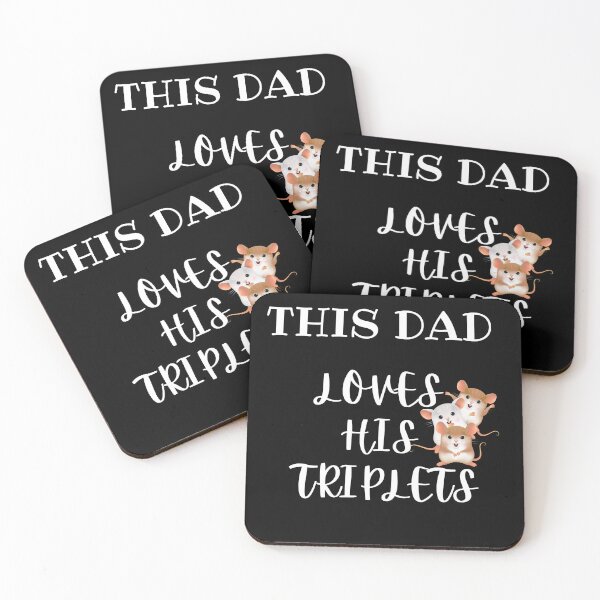 Item preview, This Dad Loves His Triplets designed and sold by UsamaRana.