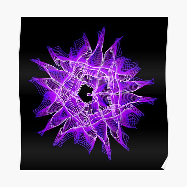 Abstract Spiral Fantasy 1 Poster