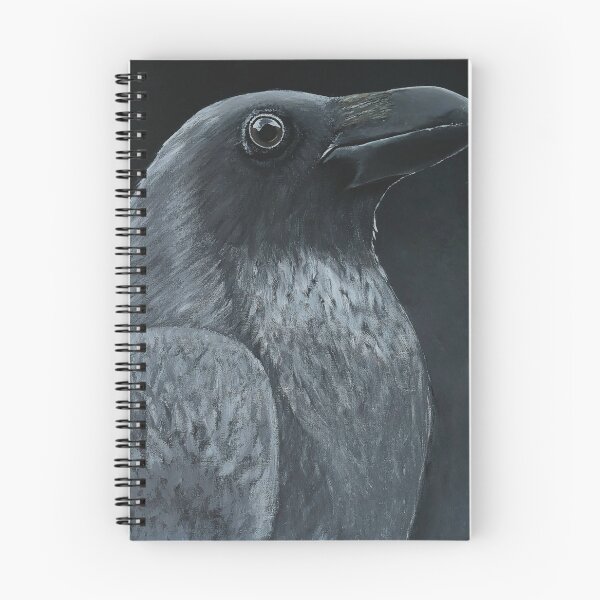 Item preview, Crow artwork, moody and up close designed and sold by KellyMagic.