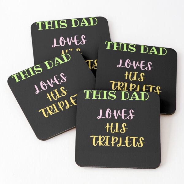 Item preview, This Dad Loves His Triplets designed and sold by UsamaRana.