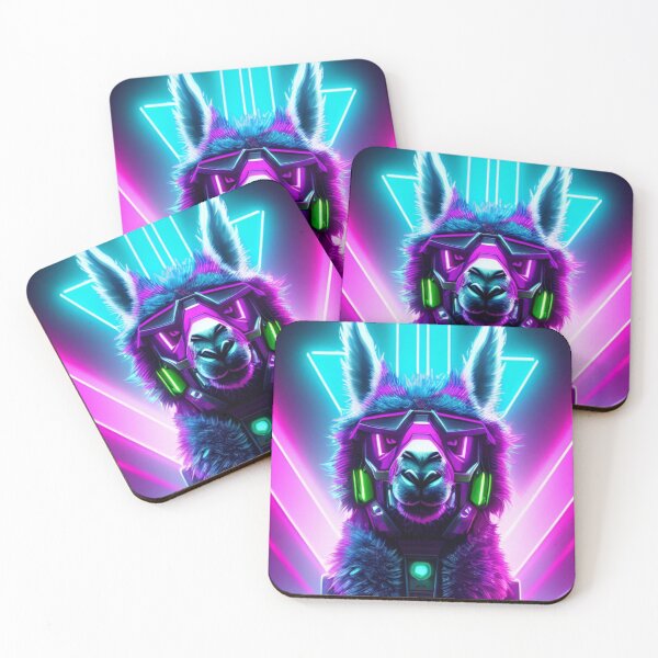 Item preview, Cyberpunk Llama Sci Fi Art designed and sold by CyberArtWorld.