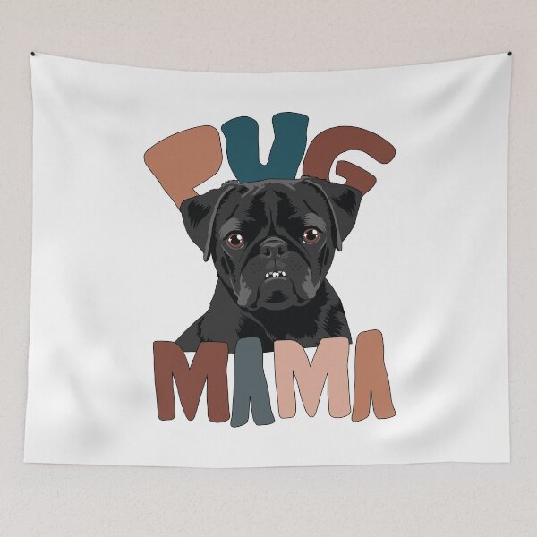 Item preview, Retro Pug Mama Cute designed and sold by printify.