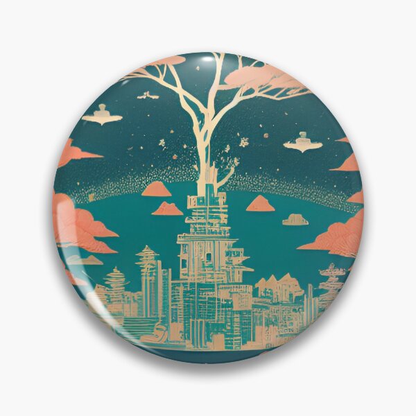 Item preview, Sakura Cityscape designed and sold by ArtisticAcer.