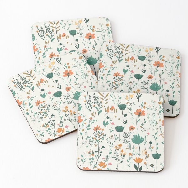 Item preview, vintage flower patter designed and sold by PolarInk.