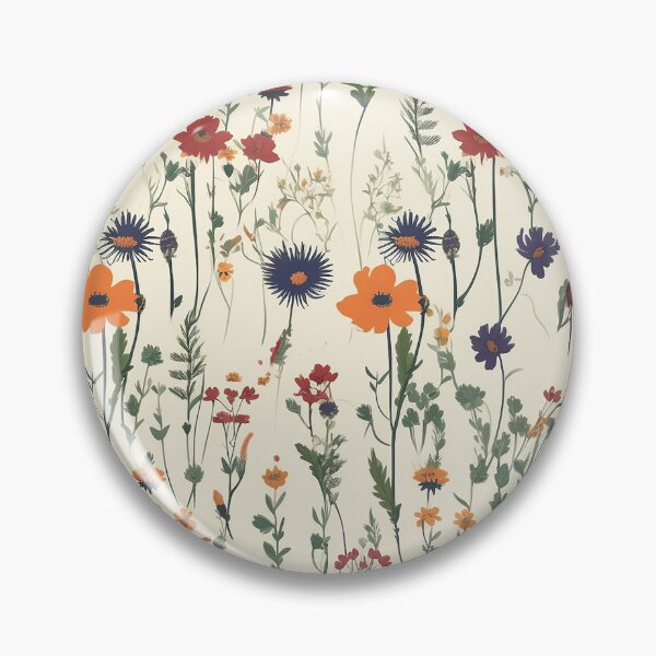 Item preview, vintage flower pattern designed and sold by PolarInk.
