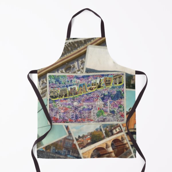 Item preview, Greetings from Sarajevo in Bosnia and Herzegovina Vintage style retro souvenir designed and sold by DeveloperProp0.