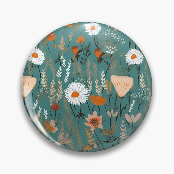 Item preview, vintage flower pattern designed and sold by PolarInk.