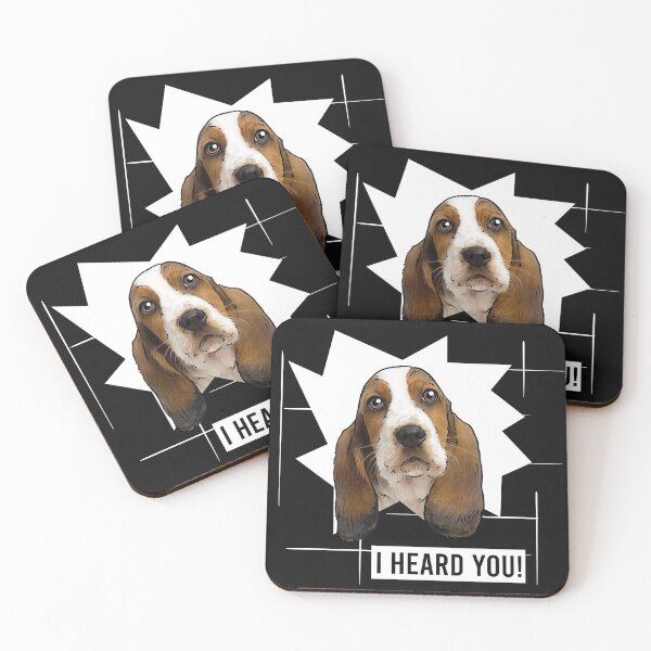 Item preview, Basset Hound Dog Saying I Heard You designed and sold by whyitsme.