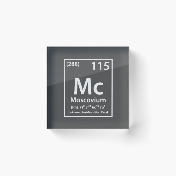 Aperçu de l'œuvre Moscovium Element créée et vendue par cerebrands.