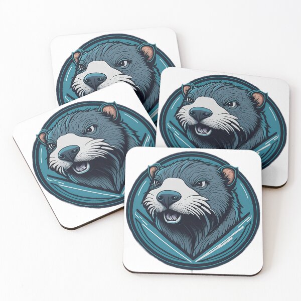 Item preview, Playful Otter Mascot Design designed and sold by NoFxxkingTaste.