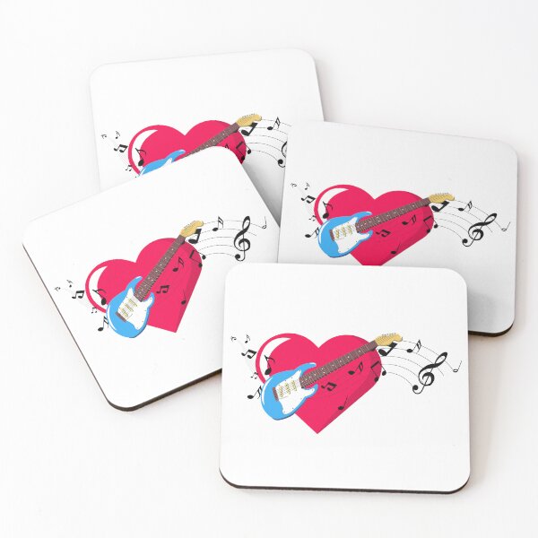 Item preview, Heart with guitar designed and sold by CarrieTDesigns.