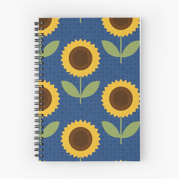 Item preview, Copy of Yellow Sunflowers on Vibrant Blue Background - shw1010 b designed and sold by Shiny Happy World.