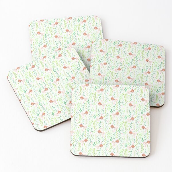 Item preview, pattern with fish and algae designed and sold by burbura.