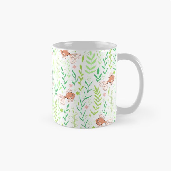 Item preview, pattern with fish and algae designed and sold by burbura.