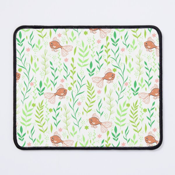 Item preview, pattern with fish and algae designed and sold by burbura.
