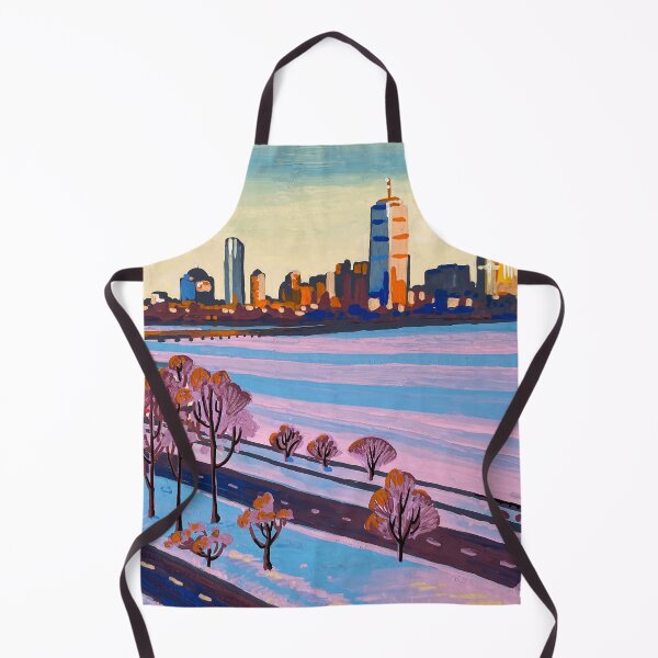 Item preview, Snowy Charles River from MIT - Acrylic Marker Illustration designed and sold by WrenInFlight.