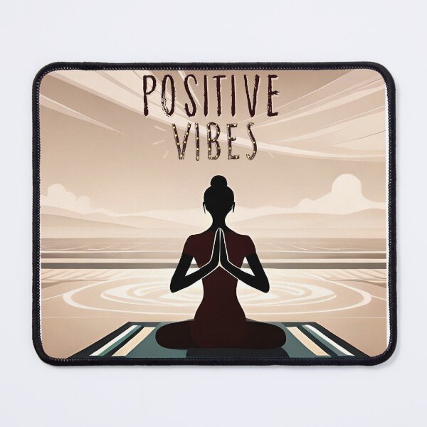 Item preview, Positive Vibes / Yoga Lady in meditation Posture designed and sold by Igorlegrand.