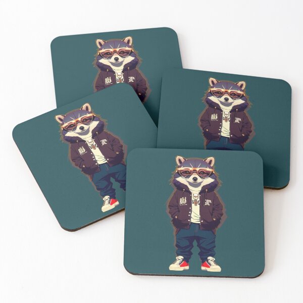 Item preview, Hipster Racoon V19 designed and sold by HipsterAnimals.
