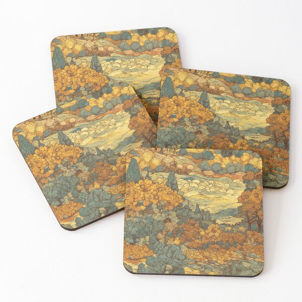 Artikelvorschau, van gogh style artwork in pattern entworfen und verkauft von Pixel Playground.