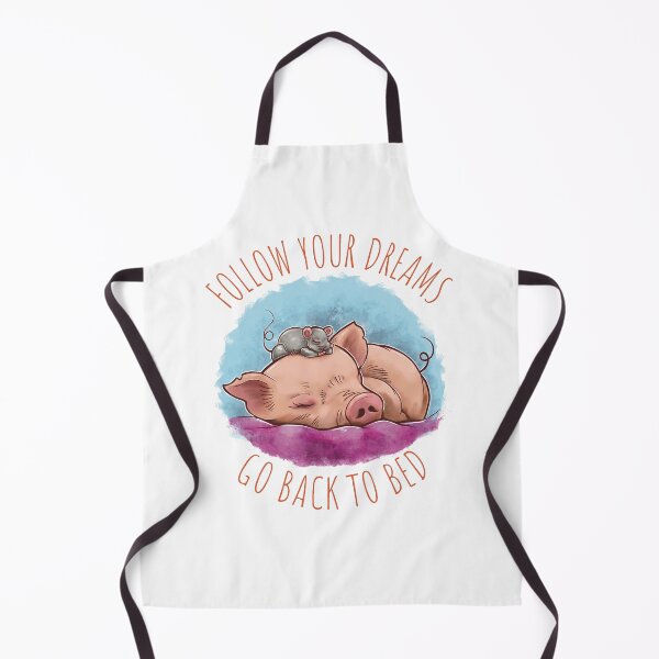 Item preview, Follow Your Dreams Go Back To Bed - Cute Sleeping Mouse and Piglet - designed and sold by Mitch616Art.