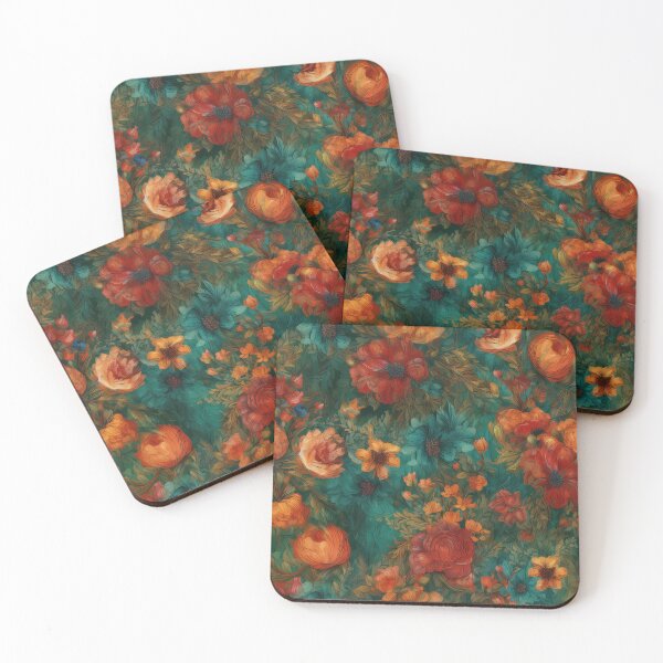 Artikelvorschau, Flower pattern van gogh style entworfen und verkauft von Pixel Playground.