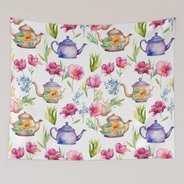 Item preview, Tea Time Florals designed and sold by TheKellyGirls.