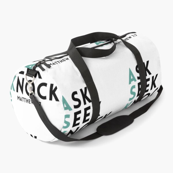 Item preview, Ask Seek Knock (white background) designed and sold by KingsManKind.