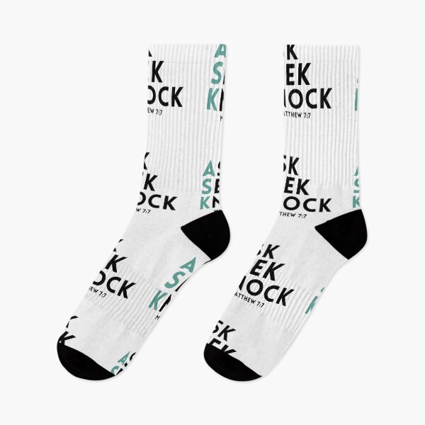 Item preview, Ask Seek Knock (white background) designed and sold by KingsManKind.