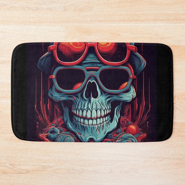 Item preview, Whimsical Psychedelic Skull Madhatter Skeleton Art Graphic Design V.52 designed and sold by Pexelpanoramas.